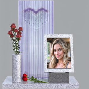 Памятник из стекла 04