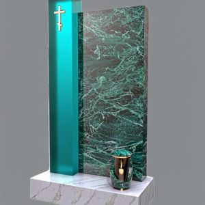 Памятник из стекла 09